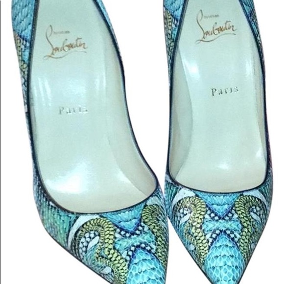 Christian Louboutin USA Python Mutli Color - Picture 3 of 8